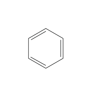 Molekülsymbol des Benzol-Moleküls