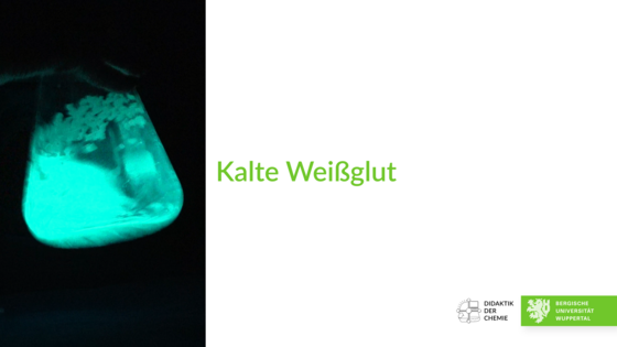 Kalte Weißglut - Chemolumineszenz von Luminol [neu]