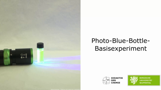 Photo-Blue-Bottle Basisexperiment